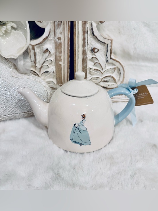 Rae Dunn Other - Rae Dunn x Disney Cinderella White Ceramic Teapot single serving size NWT